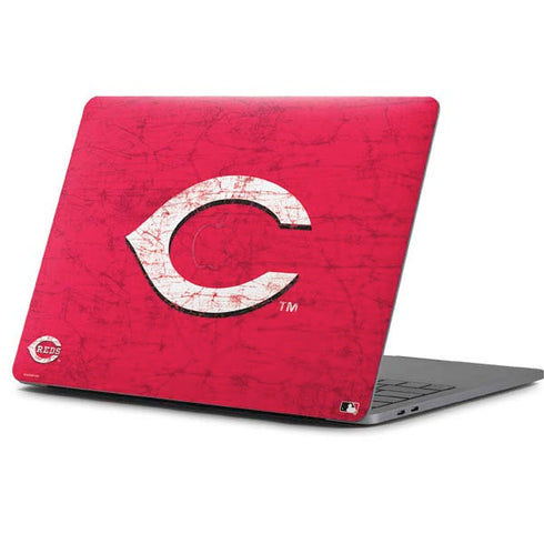 MLB Cincinnati Reds - Solid Distressed Apple MacBook Pro 13-inch Skin
