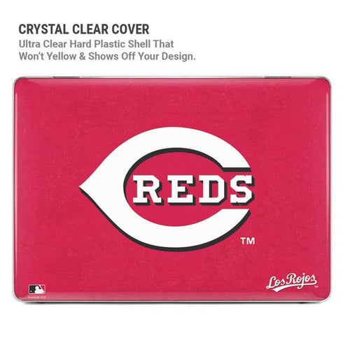 MLB Cincinnati Reds - Solid Distressed MacBook Pro 16in (2021-25) Case plus Skin