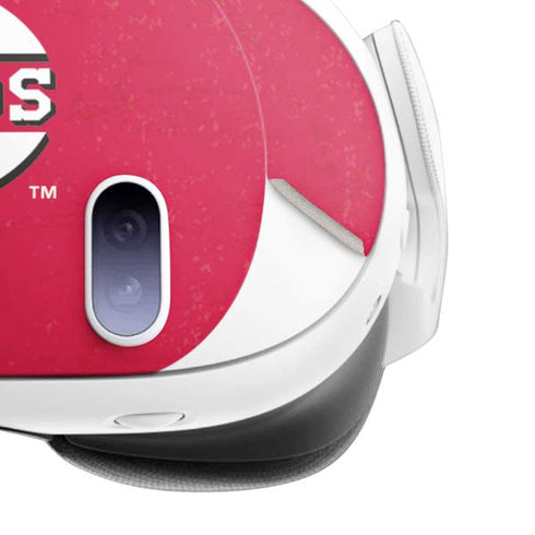 MLB Cincinnati Reds - Solid Distressed Meta Quest 3 Skin