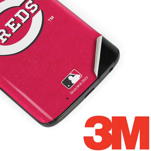 MLB Cincinnati Reds - Solid Distressed Moto G6 Skin