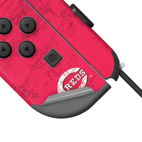 MLB Cincinnati Reds - Solid Distressed Nintendo Joy-Con (L/R) Controller Skin