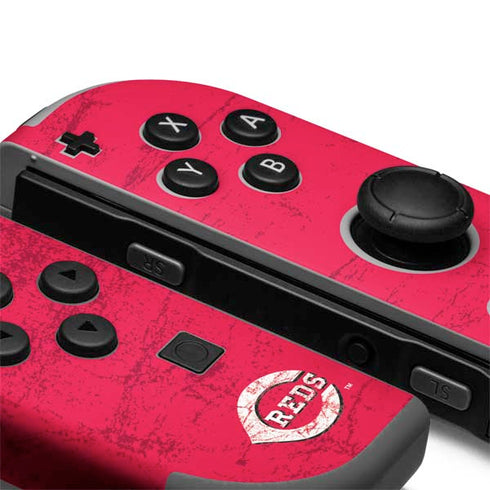 MLB Cincinnati Reds - Solid Distressed Nintendo Joy-Con (L/R) Controller Skin