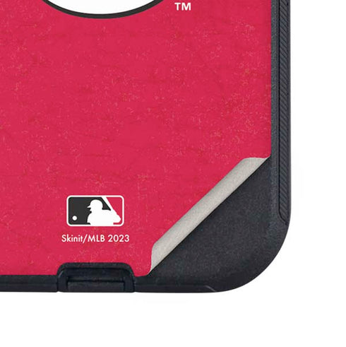 MLB Cincinnati Reds - Solid Distressed Otterbox Defender iPhone Skin