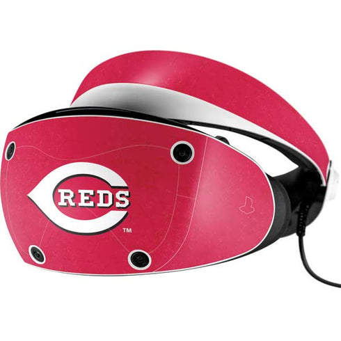 MLB Cincinnati Reds - Solid Distressed PlayStation VR2 Skin