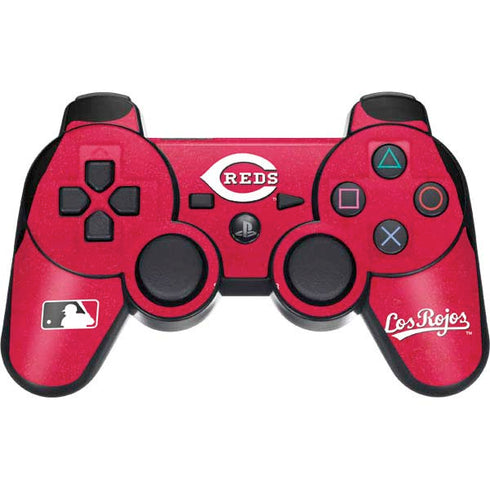 MLB Cincinnati Reds - Solid Distressed PS3 Dual Shock wireless controller Skin