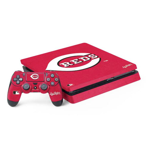 MLB Cincinnati Reds - Solid Distressed PS4 Slim Bundle Skin