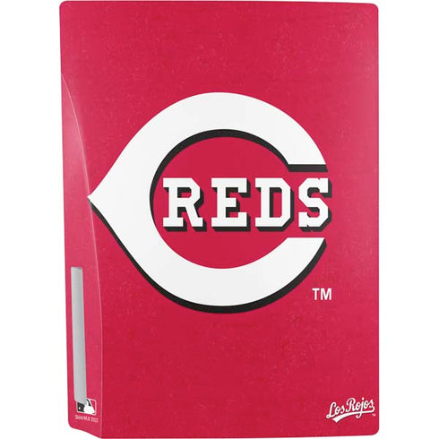 MLB Cincinnati Reds - Solid Distressed PS5 Console Skin