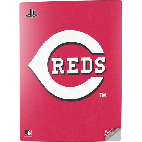 MLB Cincinnati Reds - Solid Distressed PS5 Digital Edition Console Skin