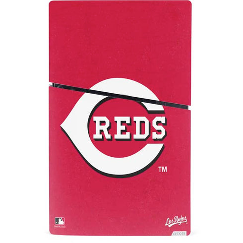 MLB Cincinnati Reds - Solid Distressed PS5 Slim Digital Edition Bundle Skin