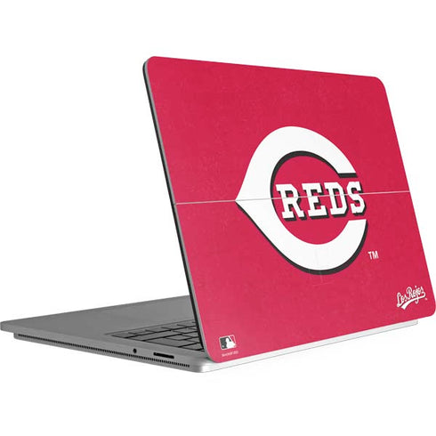 MLB Cincinnati Reds - Solid Distressed Surface Laptop Studio Skin