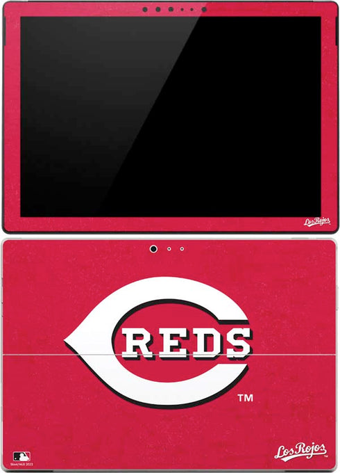 MLB Cincinnati Reds - Solid Distressed Surface Pro (2017) Skin