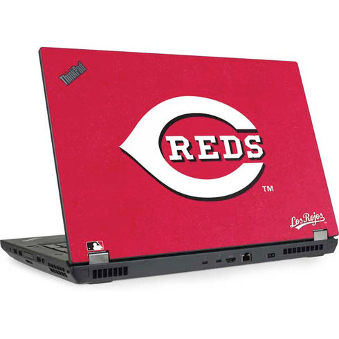 MLB Cincinnati Reds - Solid Distressed Lenovo ThinkPad Skin