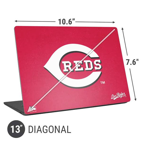 MLB Cincinnati Reds - Solid Distressed Universal Laptop 13in (10.6 x 7.6in) Skin