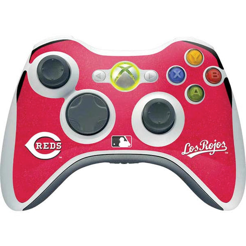 MLB Cincinnati Reds - Solid Distressed Xbox 360 Wireless Controller Skin