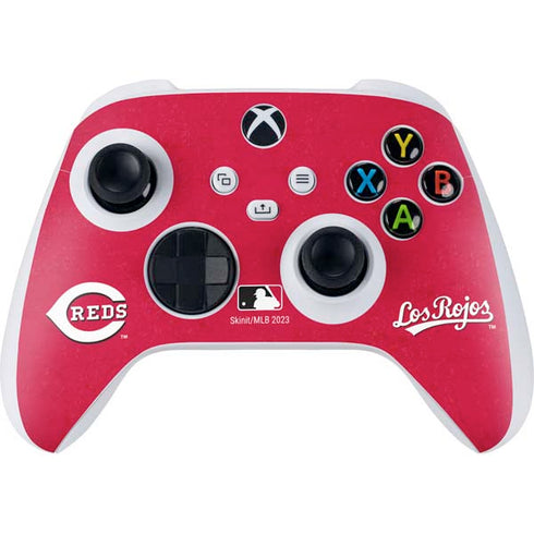 MLB Cincinnati Reds - Solid Distressed Xbox Series S Controller Skin