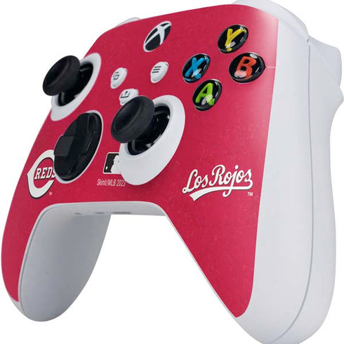 MLB Cincinnati Reds - Solid Distressed Xbox Series S Controller Skin