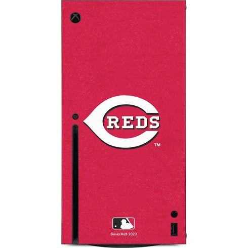 MLB Cincinnati Reds - Solid Distressed Xbox Series X Console Skin