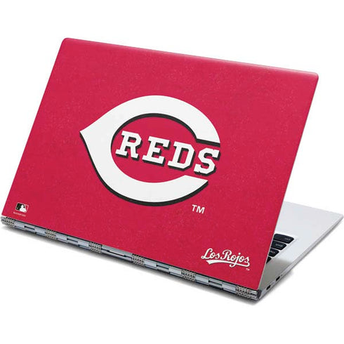 MLB Cincinnati Reds - Solid Distressed Yoga 910 2-in-1 14in Touch-Screen Skin
