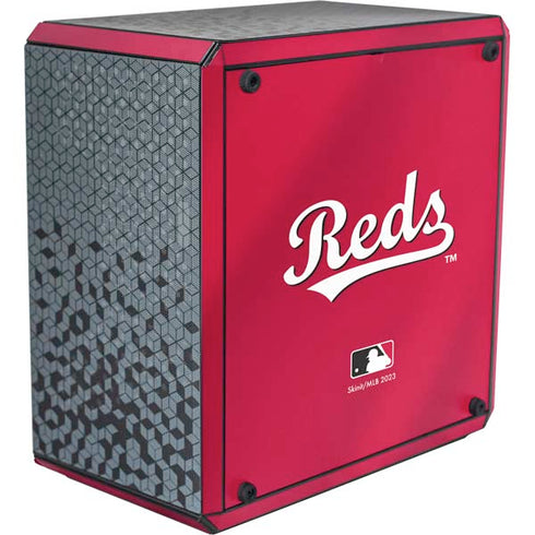 MLB Cincinnati Reds Alternate/Away Jersey Cooler Master MasterBox Q300L Mini Tower Skin