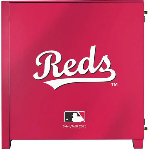 MLB Cincinnati Reds Alternate/Away Jersey Corsair 4000D Tempered Glass Mid-Tower ATX Case Skin