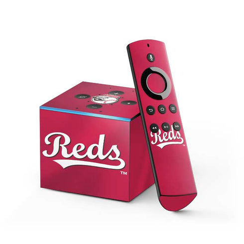 MLB Cincinnati Reds Alternate/Away Jersey Fire TV Cube Skin