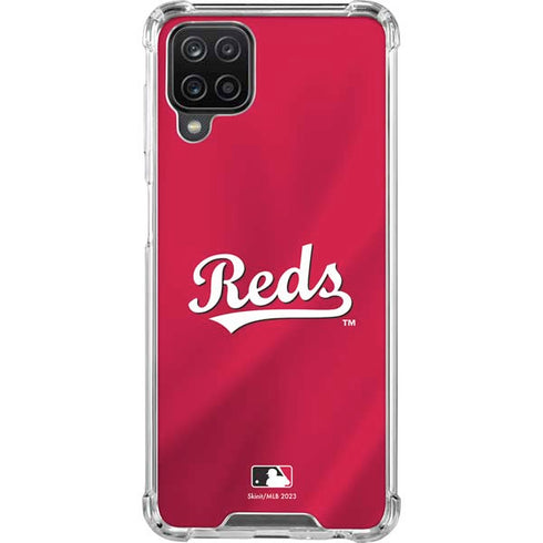 MLB Cincinnati Reds Alternate/Away Jersey Galaxy A12 Clear Case