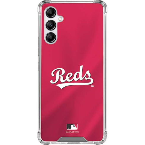 MLB Cincinnati Reds Alternate/Away Jersey Galaxy A14 5G Clear Case