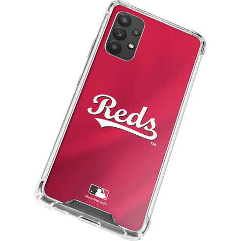 MLB Cincinnati Reds Alternate/Away Jersey Galaxy A32 5G Clear Case