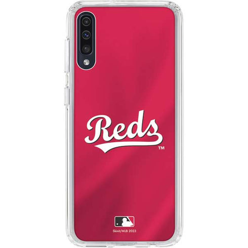MLB Cincinnati Reds Alternate/Away Jersey Galaxy A50 Clear Case