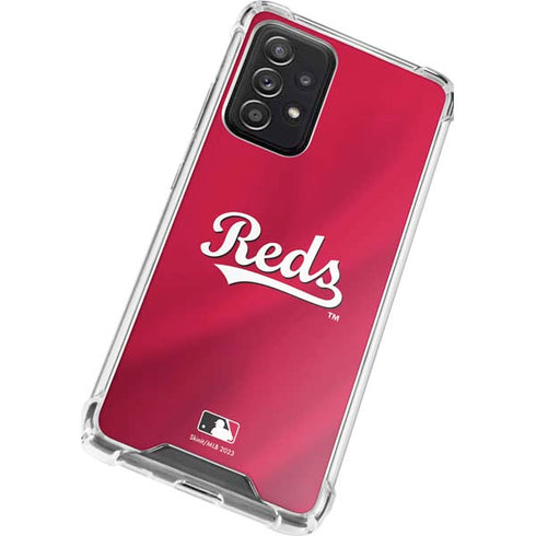 MLB Cincinnati Reds Alternate/Away Jersey Galaxy A52 5G Clear Case