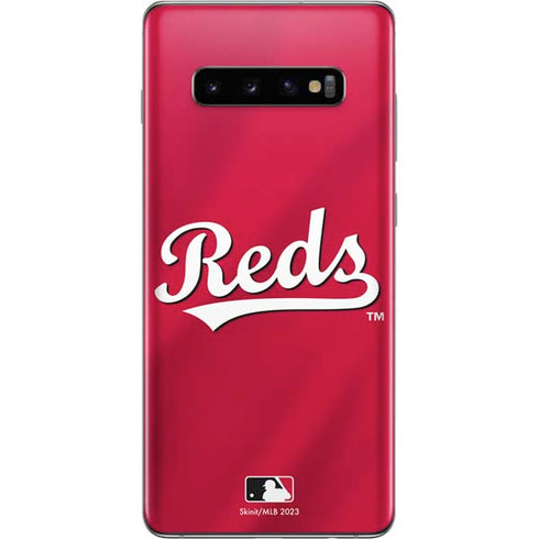 MLB Cincinnati Reds Alternate/Away Jersey Galaxy S10 Plus Skin