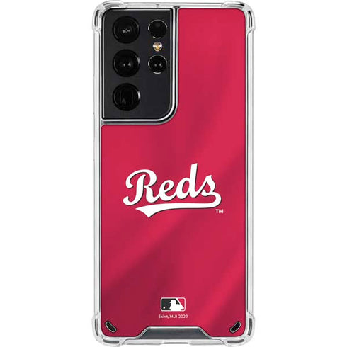 MLB Cincinnati Reds Alternate/Away Jersey Galaxy S21 Ultra 5G Clear Case