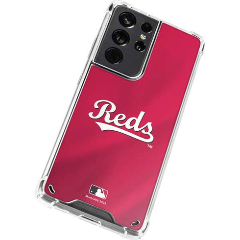 MLB Cincinnati Reds Alternate/Away Jersey Galaxy S21 Ultra 5G Clear Case