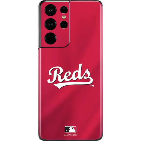 MLB Cincinnati Reds Alternate/Away Jersey Galaxy S21 Ultra 5G Skin