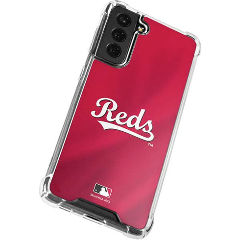 MLB Cincinnati Reds Alternate/Away Jersey Galaxy S22 Plus Clear Case