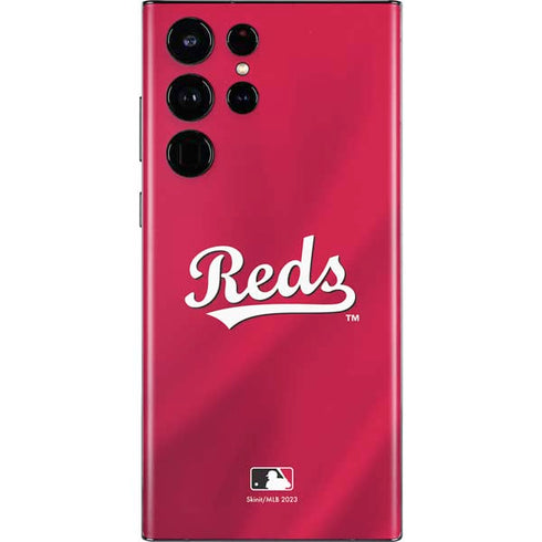 MLB Cincinnati Reds Alternate/Away Jersey Galaxy S22 Ultra Skin