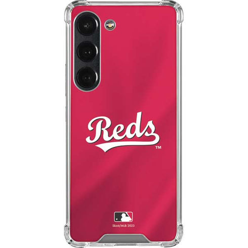 MLB Cincinnati Reds Alternate/Away Jersey Galaxy S23 Clear Case