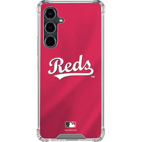 MLB Cincinnati Reds Alternate/Away Jersey Galaxy S23 FE Clear Case