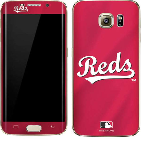 MLB Cincinnati Reds Alternate/Away Jersey Galaxy S7 Edge Skin
