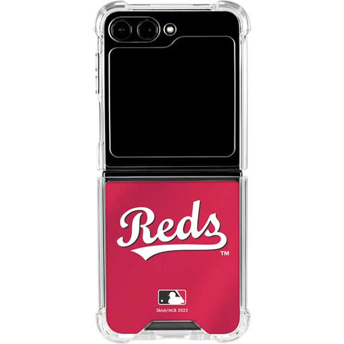 MLB Cincinnati Reds Alternate/Away Jersey Galaxy Z Flip5 5G Clear Case
