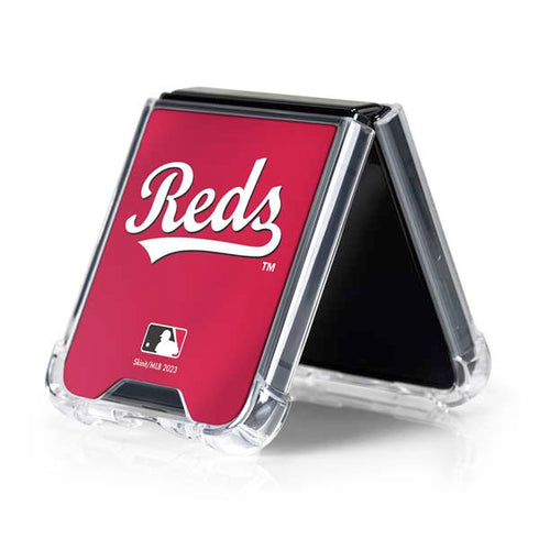 MLB Cincinnati Reds Alternate/Away Jersey Galaxy Z Flip5 5G Clear Case