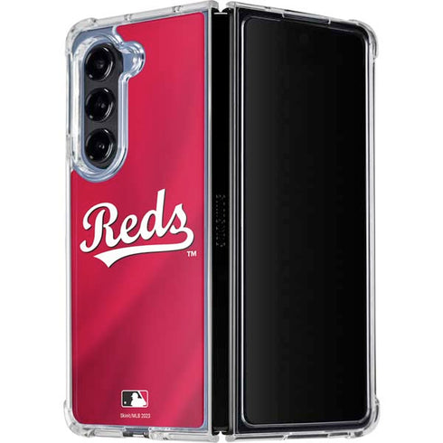 MLB Cincinnati Reds Alternate/Away Jersey Galaxy Z Fold5 5G Clear Case