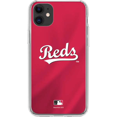 MLB Cincinnati Reds Alternate/Away Jersey iPhone 11 Clear Case
