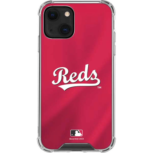 MLB Cincinnati Reds Alternate/Away Jersey iPhone 15 Plus Clear Case