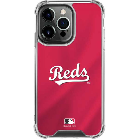 MLB Cincinnati Reds Alternate/Away Jersey iPhone 15 Pro Clear Case