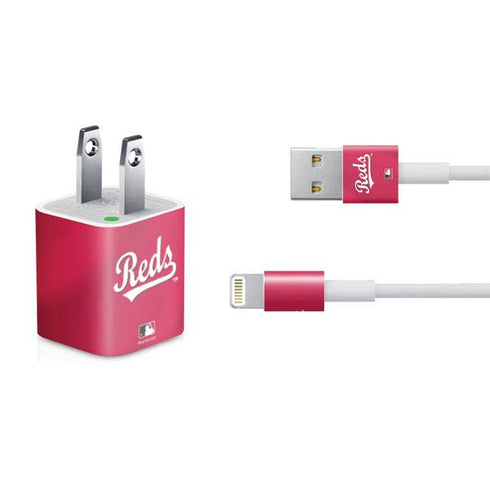 MLB Cincinnati Reds Alternate/Away Jersey iPhone Charger (5W USB) Skin