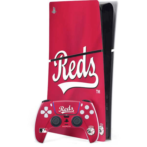 MLB Cincinnati Reds Alternate/Away Jersey PS5 Slim Digital Edition Console Skin