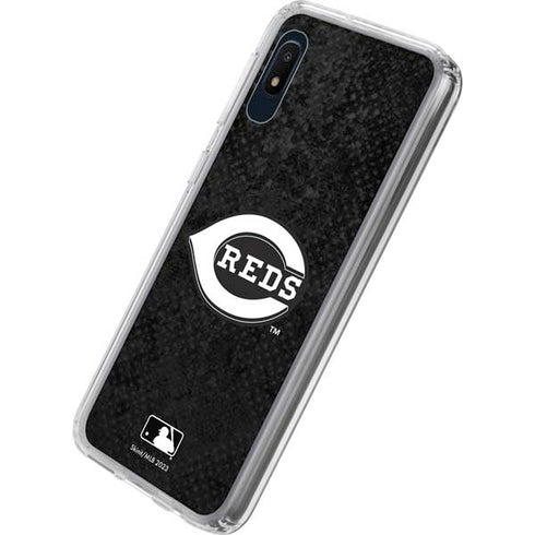 MLB Cincinnati Reds Dark Wash Galaxy A10e Clear Case