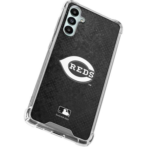 MLB Cincinnati Reds Dark Wash Galaxy A15 5G Clear Case