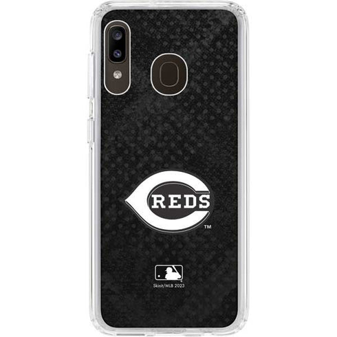 MLB Cincinnati Reds Dark Wash Galaxy A20 Clear Case